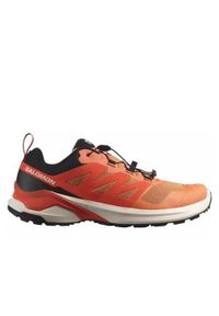 salomon - Buty do biegania męskie Salomon X-adventure. Kolor: pomarańczowy. Materiał: materiał. Szerokość cholewki: normalna. Sport: bieganie
