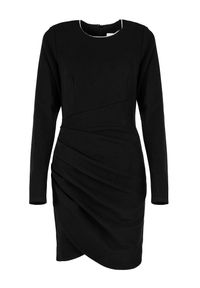 Silvian Heach Sukienka | CVA22141VE | Kobieta | Czarny. Kolor: czarny. Materiał: poliester, wiskoza, elastan. Długość rękawa: długi rękaw. Typ sukienki: kopertowe, dopasowane. Długość: mini #4