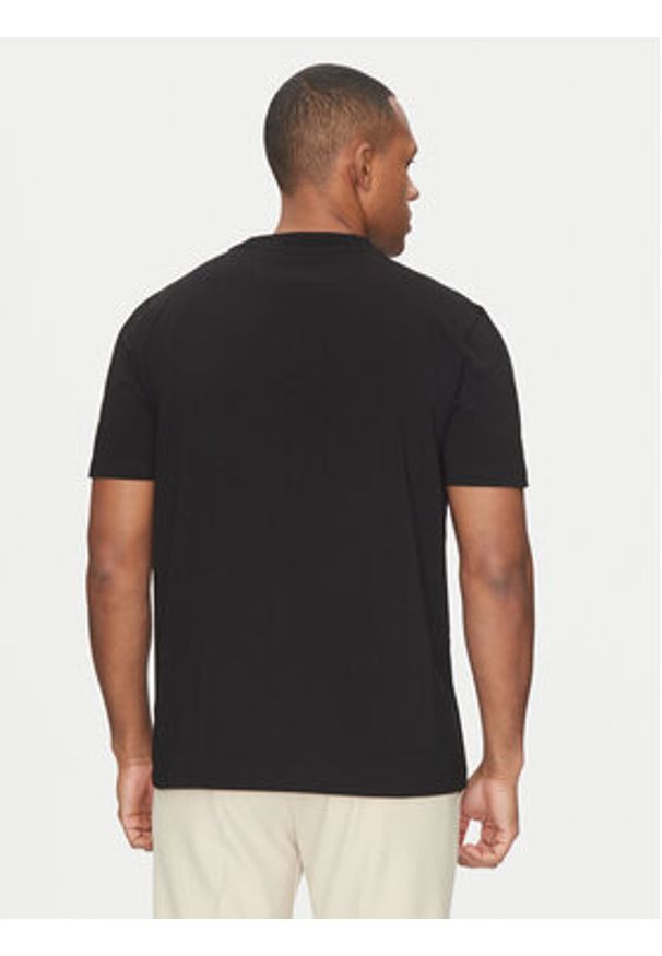 BOSS T-Shirt TL Logo 50535170 Czarny Regular Fit. Kolor: czarny. Materiał: bawełna