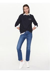 TOMMY HILFIGER - Tommy Hilfiger Bluza UW0UW04521 Granatowy Regular Fit. Kolor: niebieski. Materiał: bawełna #3