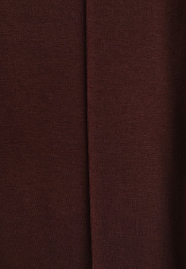 Born2be - Brązowe Eleganckie Spodnie z Bawełny i Wiskozy w Kant Valelia. Okazja: na co dzień, na spotkanie biznesowe, do pracy. Kolor: brązowy. Materiał: wiskoza, bawełna. Styl: elegancki