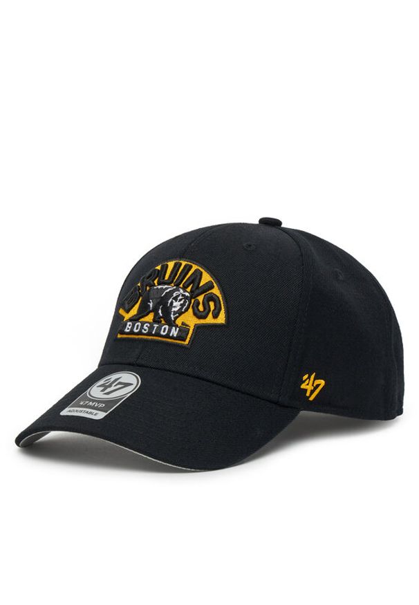 47 Brand Czapka z daszkiem NHL Boston Bruins H-MVP01WBV Czarny. Kolor: czarny. Materiał: materiał, akryl