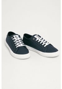 Calvin Klein Jeans - Tenisówki. Nosek buta: okrągły. Zapięcie: sznurówki. Kolor: niebieski. Materiał: guma #4