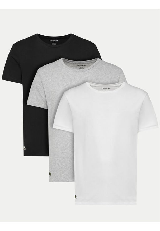 Lacoste Komplet 3 t-shirtów TH9010 Kolorowy Regular Fit. Materiał: bawełna. Wzór: kolorowy