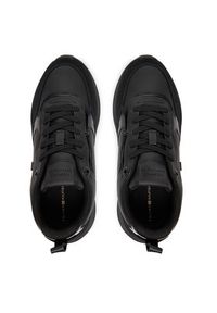 TOMMY HILFIGER - Tommy Hilfiger Sneakersy Chunky Runner Patent FW0FW08840 Czarny. Kolor: czarny. Materiał: skóra #4