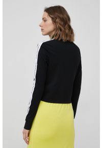 Calvin Klein Jeans bluza damska kolor czarny z aplikacją. Kolor: czarny. Materiał: materiał. Wzór: aplikacja #2