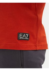 EA7 Emporio Armani T-Shirt 7M000138 AF10375 U3012 Pomarańczowy Regular Fit. Kolor: pomarańczowy. Materiał: bawełna #5