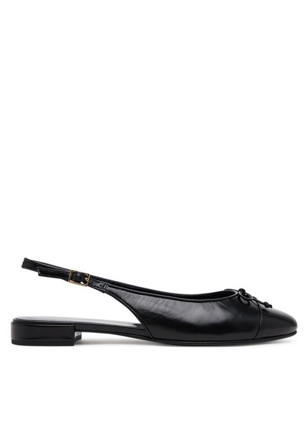 Tory Burch Baleriny 166592 Czarny. Kolor: czarny. Materiał: skóra