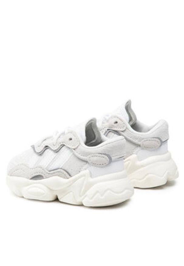 Adidas - adidas Sneakersy Ozweego El I EF6301 Szary. Kolor: szary. Materiał: skóra, zamsz