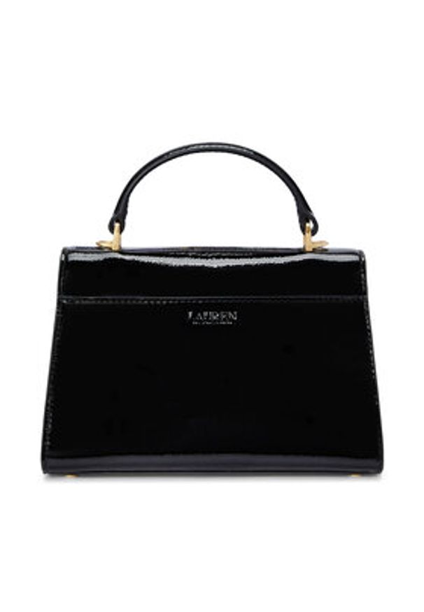 Lauren Ralph Lauren - LAUREN RALPH LAUREN Torebka 431958994001 Czarny. Kolor: czarny. Materiał: skórzane, lakierowane