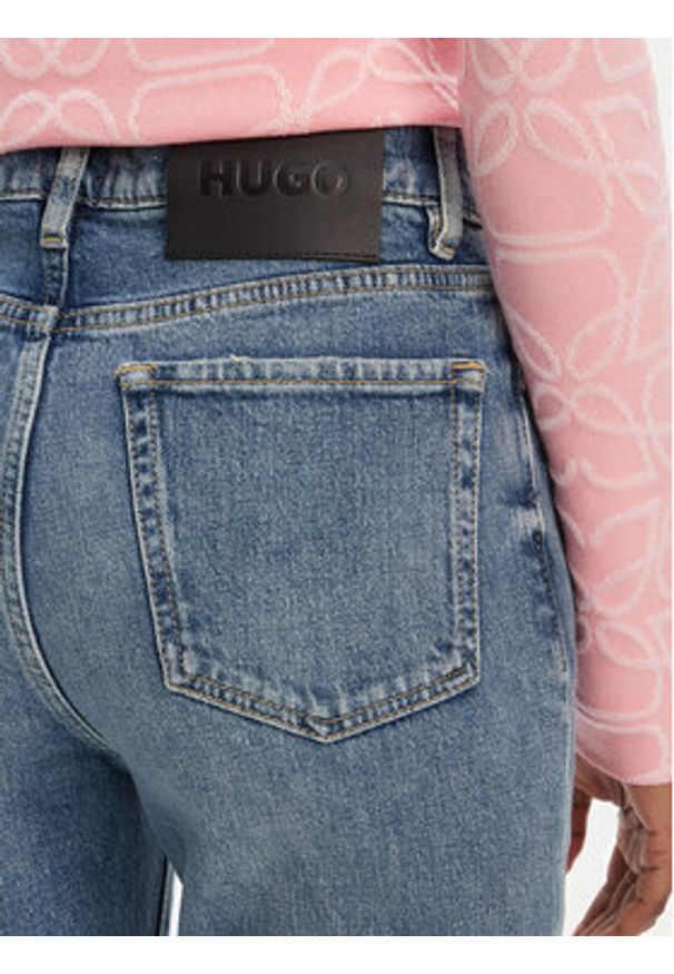 Hugo - HUGO Jeansy Geflare_2 50541493 Niebieski Skinny Fit. Kolor: niebieski