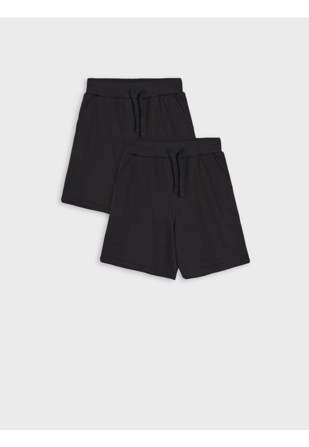 Sinsay - Szorty 2 pack - czarny. Kolor: czarny