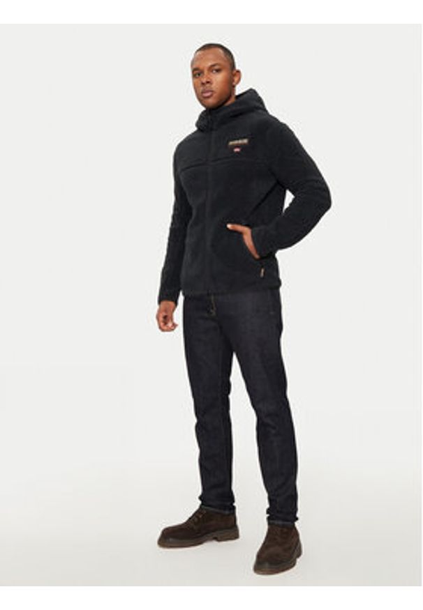 Napapijri Polar T-Tynik NP0A4IA8 Czarny Regular Fit. Kolor: czarny. Materiał: syntetyk