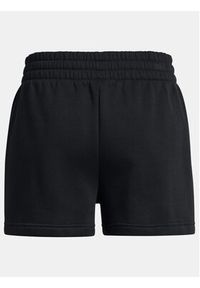 Under Armour Szorty sportowe Rival Fleece Short 1382723-001 Czarny Loose Fit. Kolor: czarny. Materiał: bawełna #5