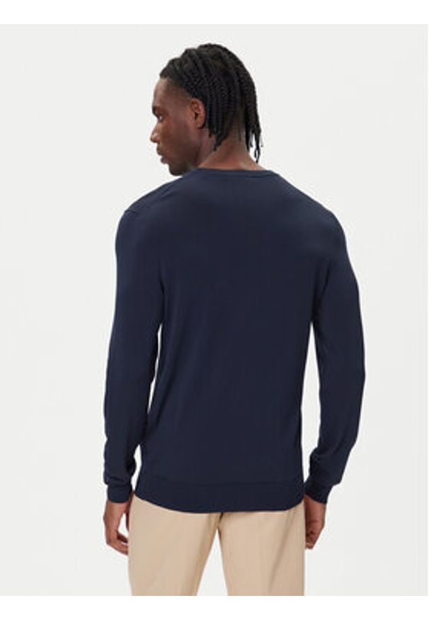 Guess Sweter M4YR29 Z3DM0 Granatowy Regular Fit. Kolor: niebieski. Materiał: wiskoza