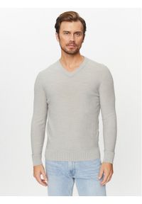 BOSS - Boss Sweter Avac_V 50510750 Szary Regular Fit. Kolor: szary. Materiał: syntetyk