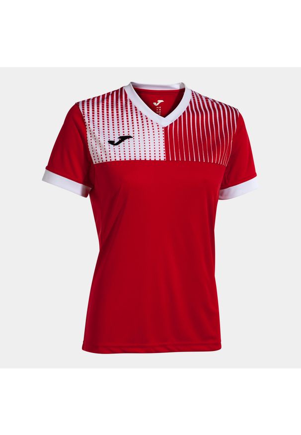 Koszulka damska Joma Eco Supernova czerwono-biała S. Kolor: wielokolorowy, biały, czerwony. Materiał: poliester. Sport: piłka nożna