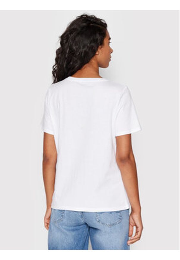 Wrangler T-Shirt W7N4GH989 112146405 Biały Regular Fit. Kolor: biały. Materiał: bawełna