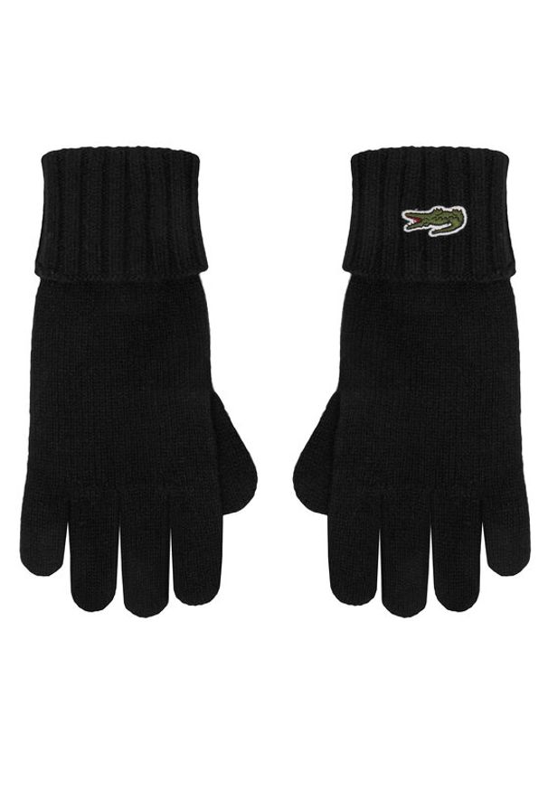 Lacoste Rękawiczki RV0452 Czarny. Kolor: czarny. Materiał: wełna
