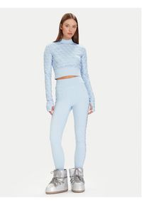 Guess Bluzka W5BP48 K7182 Niebieski Slim Fit. Kolor: niebieski. Materiał: syntetyk #6