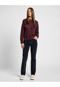 Lee - LEE DAMSKIE SPODNIE SZTRUKSOWE MARION STRAIGHT UNIONALL BLACK 112359984 L301016299. Materiał: sztruks #3