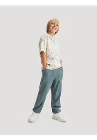 Reserved - Bawełniane spodnie jogger - ciemny turkus. Materiał: bawełna #1