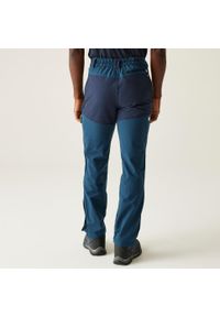 Regatta - Questra V Męskie spacerowe spodnie turystyczne. Kolor: niebieski, turkusowy, wielokolorowy. Sezon: lato. Sport: turystyka piesza #2