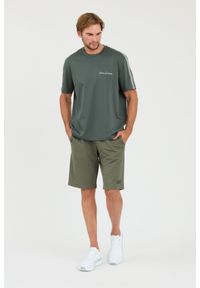 Armani Exchange - ARMANI EXCHANGE Zielony męski t-shirt bawełniany, Rozmiar M. Kolor: zielony. Materiał: bawełna #6