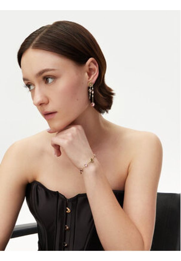 Guess Bransoletka JUBB05 099JW Złoty. Materiał: metalowe. Kolor: złoty