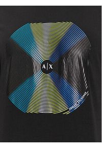 Armani Exchange T-Shirt 3DZTJK ZJE6Z 1200 Czarny Regular Fit. Kolor: czarny. Materiał: bawełna #4