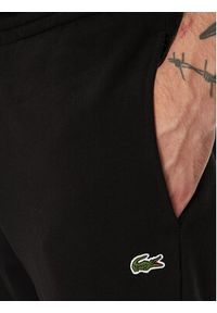 Lacoste Spodnie dresowe XH9624 Czarny Regular Fit. Kolor: czarny. Materiał: bawełna #3