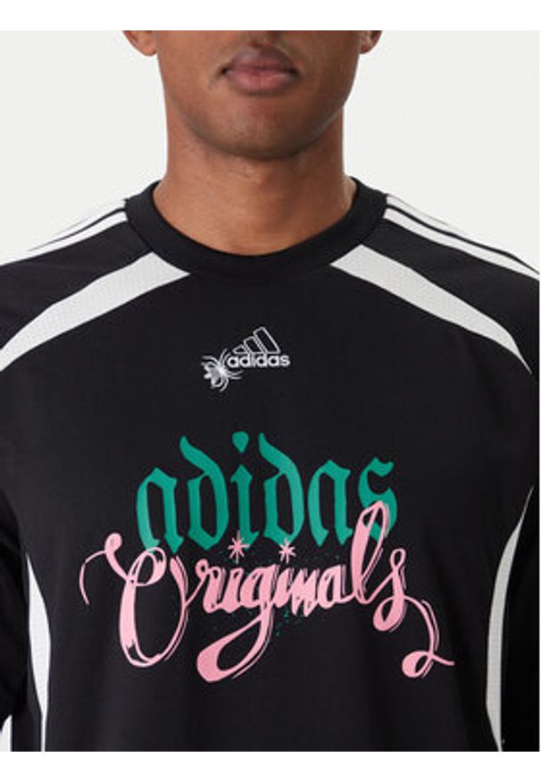 Adidas - adidas Longsleeve Spiders Goalkeeper JW0201 Czarny Loose Fit. Kolor: czarny. Materiał: syntetyk. Długość rękawa: długi rękaw