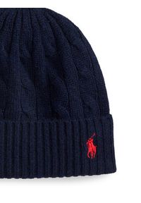 Polo Ralph Lauren Czapka 455981442008 Granatowy. Kolor: niebieski. Materiał: wełna #3