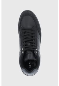 Aldo Buty kolor czarny. Nosek buta: okrągły. Zapięcie: sznurówki. Kolor: czarny. Materiał: guma #2
