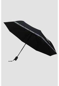 Karl Lagerfeld - KARL LAGERFELD Czarny damski parasol Ikon SM. Kolor: czarny. Materiał: materiał #6