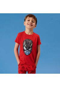Sinsay - Koszulka Spiderman - Czerwony. Kolor: czerwony. Wzór: motyw z bajki