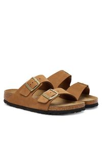 Birkenstock Klapki Arizona Sfb 1032086 Brązowy. Kolor: brązowy. Materiał: nubuk, skóra #4