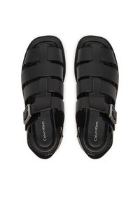 Calvin Klein Sandały Sq Molded Sndl Fisher Lth HW0HW02870 Czarny. Kolor: czarny. Materiał: skóra #3