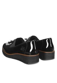 Rieker Półbuty 53751-00 Czarny. Kolor: czarny. Materiał: skóra #5