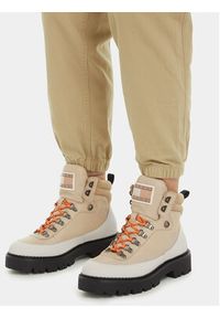 Tommy Jeans Trapery Tjm Boot Hiker EM0EM01252 Beżowy. Kolor: beżowy. Materiał: skóra