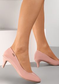 Born2be - Różowe Czółenka Philenope. Wysokość cholewki: przed kostkę. Zapięcie: bez zapięcia. Kolor: różowy. Materiał: lakier. Szerokość cholewki: normalna. Wzór: jednolity. Styl: elegancki, klasyczny #7