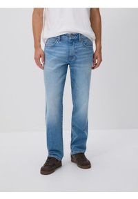 Reserved - Jeansy relaxed straight - niebieski. Kolor: niebieski