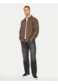 Converse Koszula 10026973-A02 Brązowy Relaxed Fit. Kolor: brązowy. Materiał: bawełna #4
