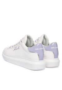 Karl Lagerfeld - KARL LAGERFELD Sneakersy Kapri KL62518 Biały. Kolor: biały. Materiał: skóra #5