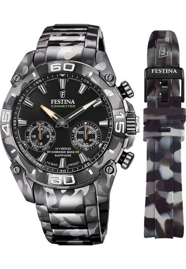 Zegarek Festina Zegarek męski Festina F20545-1 szary. Kolor: szary