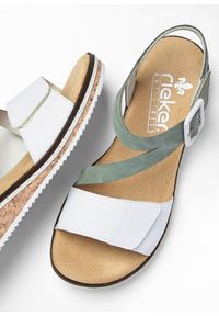 bonprix - Sandały Rieker. Zapięcie: sprzączka. Kolor: zielony #3