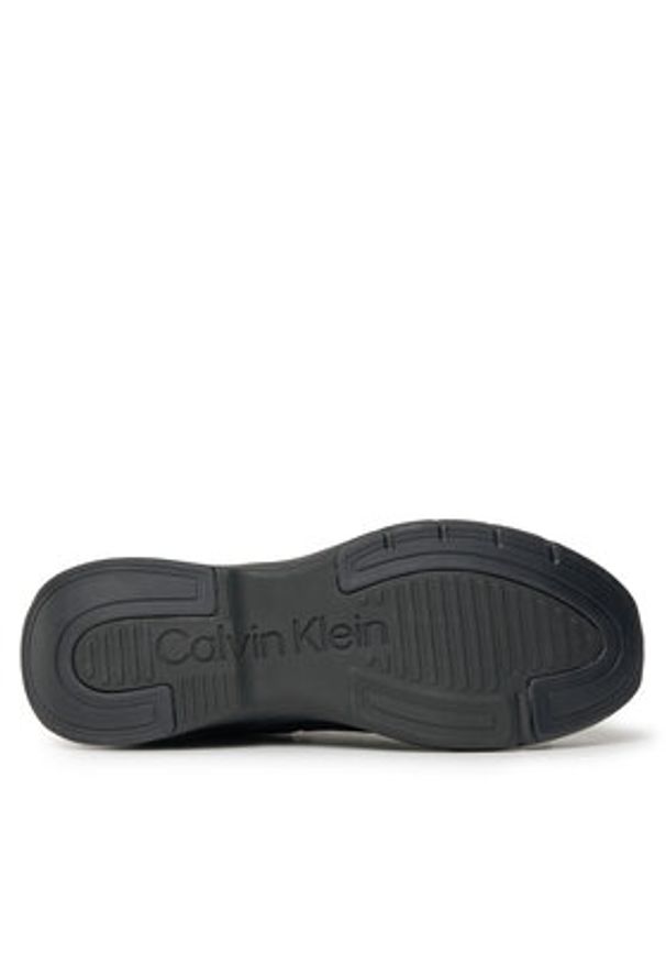 Calvin Klein Sneakersy Low Top Lace Up HM0HM01363 Czarny. Kolor: czarny. Materiał: materiał