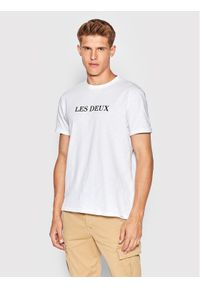 Les Deux T-Shirt LDM101099 Biały Regular Fit. Kolor: biały. Materiał: bawełna