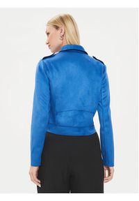 Morgan Kurtka z imitacji skóry 241-GOUSMI Niebieski Straight Fit. Kolor: niebieski. Materiał: syntetyk #5