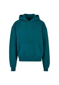 BUILD YOUR BRAND - Bawełniana Bluza Z Kapturem Dla Dorosłych Unisex Ultra Heavyweight Boxy Hoodie. Typ kołnierza: kaptur. Kolor: niebieski. Materiał: bawełna
